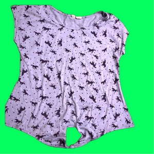 6/$20 RED Camel tie crop top